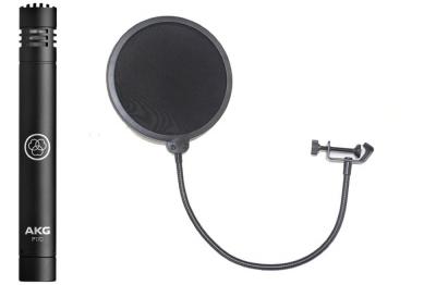 AKG P170 Project Studio Line ポップフィルター付き ペンシル型 コンデンサーマイクロフォン