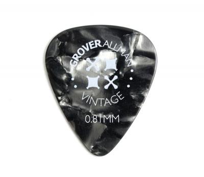 Grover Allman Vintage Celluloid Grey 0.81mm PPV4709 ギターピック×30枚