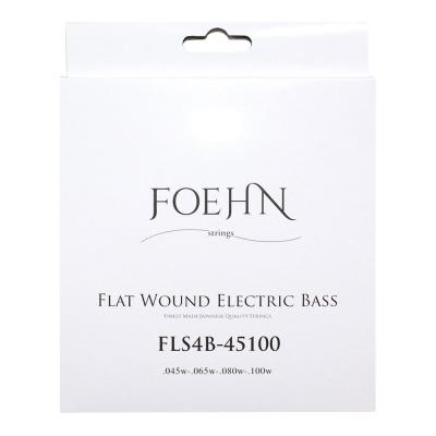 FOEHN FLS4B-45100×2セット Flat Wound Electric Bass Strings Regular Light 45-100 フラットワウンドエレキベース弦