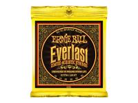 ERNIE BALL 2560 Everlast Coated 80/20 BRONZE ALLOY EXTRA LIGHT アコースティックギター弦 ×6セット