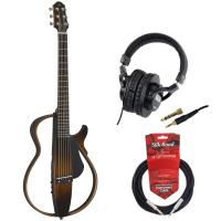 YAMAHA SLG200S TBS サイレントギター SDG-H5000 モニターヘッドホン ギターケーブル付きセット