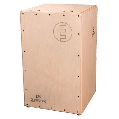 DG CAJON Chanela NATURAL カホン & HarmoTECH カホン用キックペダル ソフトケース付き セット カホン 正面画像