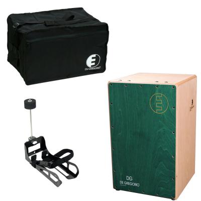 DG CAJON Chanela GREEN カホン & HarmoTECH カホン用キックペダル セット