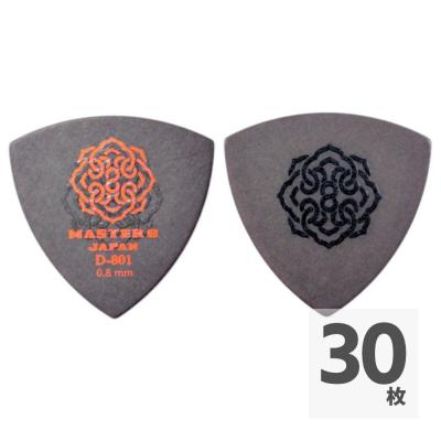 MASTER 8 JAPAN D801S-TR080 D-801 TRIANGLE HARDGRIP 0.8mm ギターピック×30枚