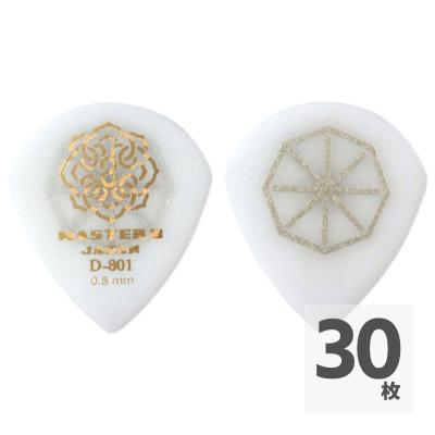 MASTER 8 JAPAN D801S-JZ080 D-801 JAZZ III TYPE HARDGRIP 0.8mm ピック×30枚