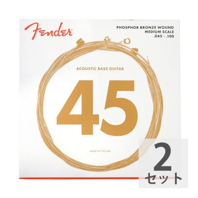 Fender 7060 Acoustic Bass Strings Phosphor Bronze 45-100 アコースティックベース弦×2セット