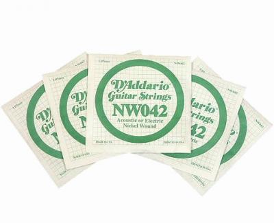 D’Addario NW042弦×5本 ギターバラ弦