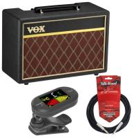 VOX Pathfinder10 小型ギターアンプ コンボ Flanger クリップチューナー 3mギターケーブル ギター入門3点セット