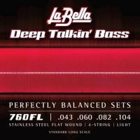 La Bella 760FL フラットワウンド ベース弦×2セット