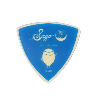 Sago 鶴 秋野温モデル 0.6mm Blue Ultem ギターピック×10枚
