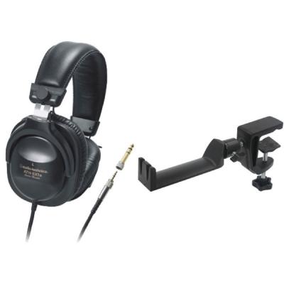 AUDIO-TECHNICA ATH-SX1a モニターヘッドホン SEELETON SMH-1 マルチアングル ヘッドホンハンガー 2点セット