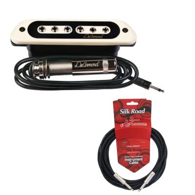 DeArmond TONE BOSS アコースティックギター用ピックアップ LG104-3 3mギターケーブル 2点セット