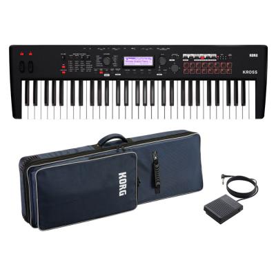 KORG KROSS2-61-MB 純正ソフトケース&フットスイッチ付きセット ミュージックワークステーションシンセサイザー