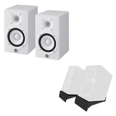 YAMAHA HS5W パワードスタジオモニタースピーカー×2本 & KIKUTANI MO-SPS-Z モニタースピーカースタンド