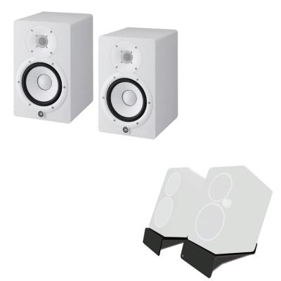YAMAHA HS7W パワードスタジオモニタースピーカー×2本 & KIKUTANI MO-SPS-Z モニタースピーカースタンド