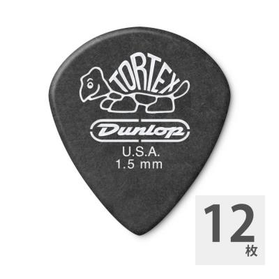 JIM DUNLOP 482 Tortex Pitch Black Jazz III 1.5mm ギターピック×12枚