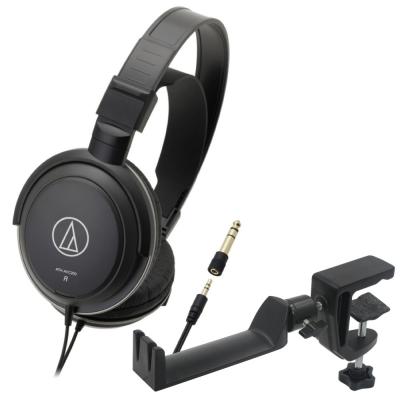 AUDIO-TECHNICA ATH-AVC200 ダイナミックヘッドホン & SEELETON SMH-1 ヘッドホンハンガー 2点セット