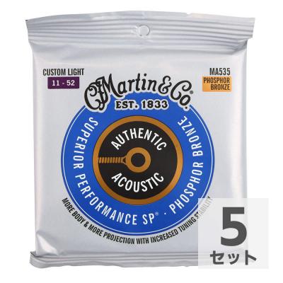 MARTIN MA535 Superior Performance Phospher Bronze Custom Light アコースティックギター弦×5セット