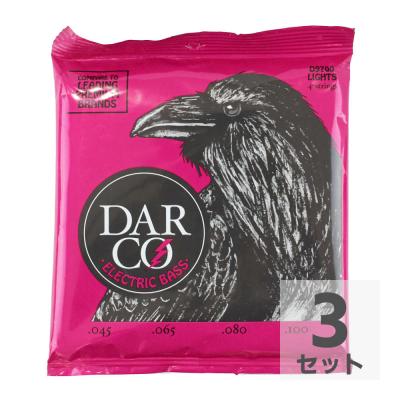 Darco D9700 Electric Bass Nickel Plate Light エレキベース弦×3セット