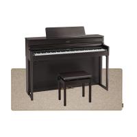 ROLAND HP704-DRS ダークローズウッド 電子ピアノ 高低自在イス＆ピアノセッティングマット付き セット【組立設置無料サービス中】