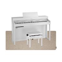 ROLAND HP702-WHS ホワイト 電子ピアノ 高低自在イス＆ピアノセッティングマット付き セット【組立設置無料サービス中】