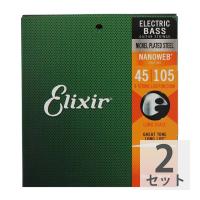 ELIXIR 14077/NANOWEB/Medium×2SET ベース弦