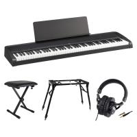 KORG B2 BK 電子ピアノ Dicon Audio 4本脚型 キーボードスタンド＆ベンチ SD GAZERヘッドホン 4点セット