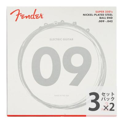Fender Super 250’s Nickel-Plated Steel 250L Light 09-42 3 pack エレキギター弦×2