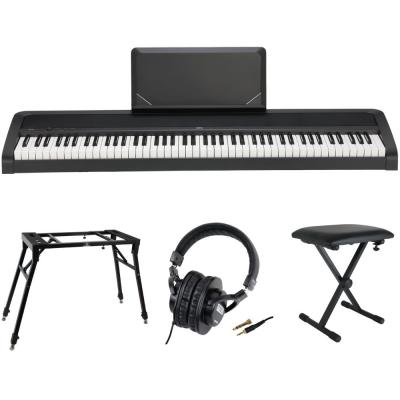 KORG B2N BK 電子ピアノ Dicon Audio 4本脚型 キーボードスタンド ベンチ ヘッドホン 4点セット