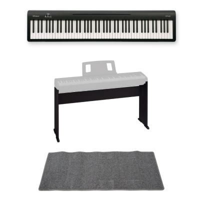 ROLAND FP-10 BK 電子ピアノ ポータブルピアノ 純正スタンド ピアノマット(グレイ)付きセット