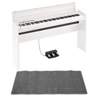 KORG LP-180 WH 電子ピアノ ピアノマット(グレイ)付きセット
