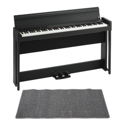 KORG C1 AIR BK 電子ピアノ ピアノマット(グレイ)付きセット