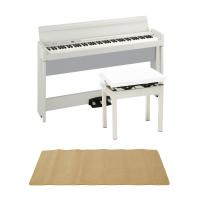 KORG C1 AIR WH 電子ピアノ KORG PC-300WH キーボードベンチ ピアノマット(クリーム)付きセット