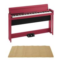 KORG C1 AIR RD 電子ピアノ ピアノマット(クリーム)付きセット