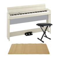 KORG C1 AIR WA 電子ピアノ Dicon Audio SB-001 キーボードベンチ ピアノマット(クリーム)付きセット