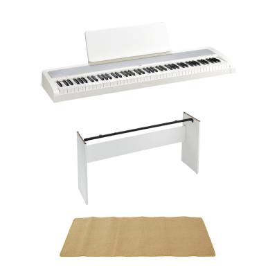 KORG B2 WH 電子ピアノ 純正スタンド ピアノマット(クリーム)付きセット