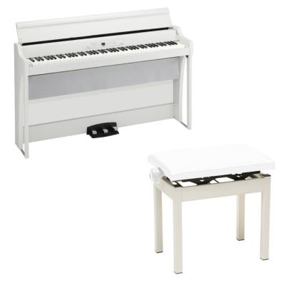 KORG G1B AIR WH 電子ピアノ PC-300WH キーボードベンチ付き