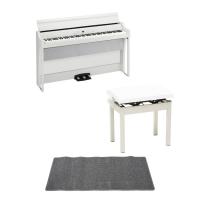 KORG G1B AIR WH 電子ピアノ PC-300WH キーボードベンチ ピアノマット(グレイ)付きセット