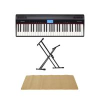 ROLAND GO-61P GO:PIANO エントリーキーボード ピアノ KS-020 X型スタンド ピアノマット(クリーム)付きセット