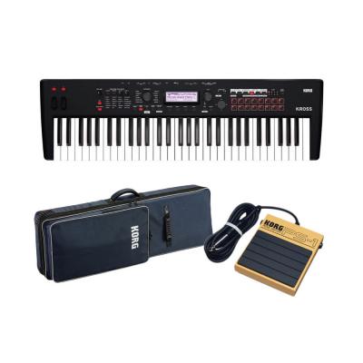 KORG KROSS2-61-MB 純正ソフトケース& KORG PS-1フットスイッチ付きセット ミュージックワークステーションシンセサイザー