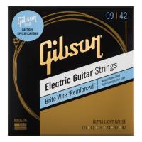 GIBSON SEG-BWR9 Brite Wire Reinforced Ultra-Light エレキギター弦×3セット