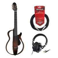 YAMAHA SLG200N TBS サイレントギター SD GAZER SDG-H5000 モニターヘッドホン ギターケーブル付きセット