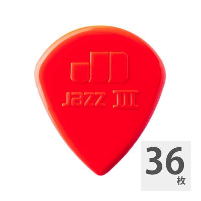 JIM DUNLOP 47R JAZZ III 1.38 RED ピック×36枚