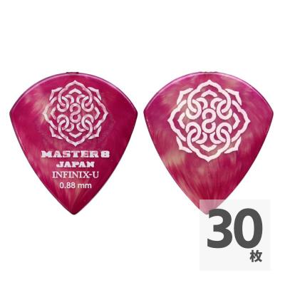 MASTER 8 JAPAN IFU-JZ088 INFINIX-U JAZZ with Hard Grip 0.88mm ギターピック×30枚