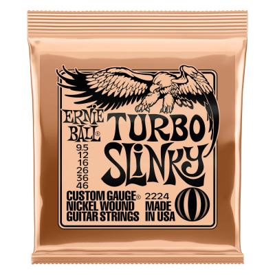 ERNIE BALL 2224 Turbo Slinky Nickel Wound Electric Guitar Strings 095-46 Gauge エレキギター弦 ×3セット