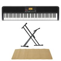 KORG XE20 DIGITAL ENSEMBLE PIANO 88鍵盤 自動伴奏機能付き 電子ピアノ スタンド マット 3点セット [鍵盤 AMset]