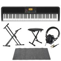 KORG XE20 DIGITAL ENSEMBLE PIANO 88鍵盤 自動伴奏機能付き 電子ピアノ スタンド ベンチ ヘッドホン マット 5点セット [鍵盤 FMset]