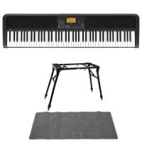 KORG XE20 DIGITAL ENSEMBLE PIANO 88鍵盤 自動伴奏機能付き 電子ピアノ スタンド マット 3点セット [鍵盤 JMset]