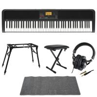 KORG XE20 DIGITAL ENSEMBLE PIANO 88鍵盤 自動伴奏機能付き 電子ピアノ スタンド ベンチ ヘッドホン マット 5点セット [鍵盤 LMset]