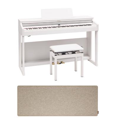 Roland RP701-WH Digital Piano ホワイト デジタルピアノ 高低自在椅子＆セッティングマット付き 【組立設置無料サービス中】